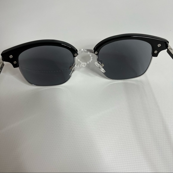 Peepers Black & Silver Clubmaster Sunglasses UNISEX - Picture 7 of 13